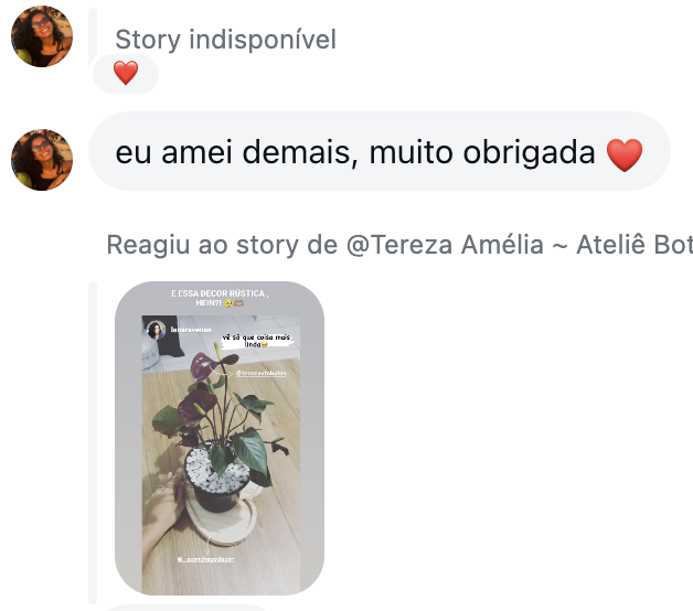 Depoimento de cliente: Eu amei demais, muito obrigada